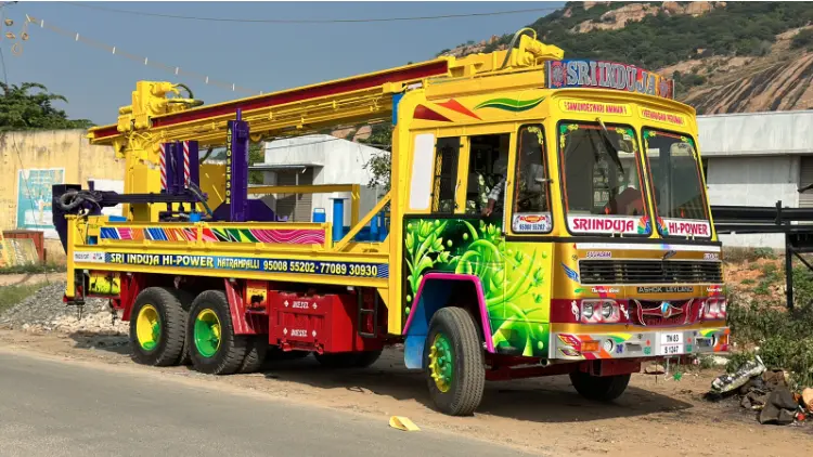 Sri Indhuja Borewells drilling vehicle ready for service
